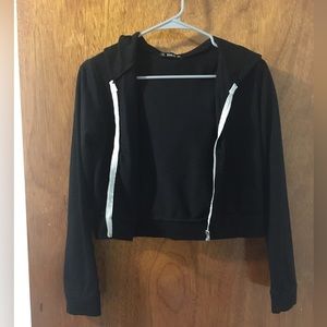 Pocket Front Zip Up Hooded Sweatshirt